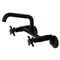 Kingston Brass KS423MB Concord Two-Handle Wall-Mount Kitchen Faucet, Matte Black KS423MB - alternate 1
